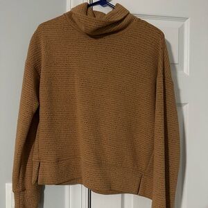 Others Follow Camel Cowl Neck Sweater